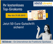 1822direkt Girokonto mit 50 Euro Startguthaben