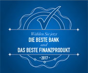 Wählen Sie jetzt die beste Bank und das beste Finanzprodukt