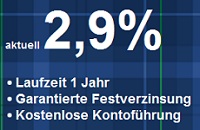 Bank of Scotland senkt Zinsen beim Festgeld