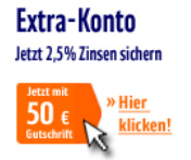 ING-DiBa Tagesgeld - 2,50% und 50€ Bonus