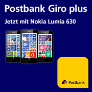 Postbank Giro plus mit Nokia Lumia 630 für Giro-Neukunden