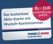 Neu: TARGOBANK Aktiv-Konto