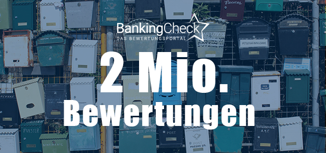 News Zwei Millionen Bewertungen auf BankingCheck