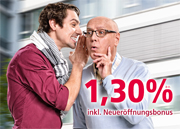 PSD Bank Hessen Thüringen TagesGeld mit bis zu 1,30% Zinsen jährlich PSD Bank Hessen Thüringen TagesGeld mit bis zu 1,30% Zinsen jährlich