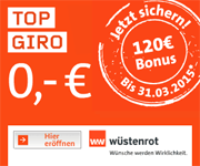 120€ Startguthaben beim Wüstenrot direct Top Giro