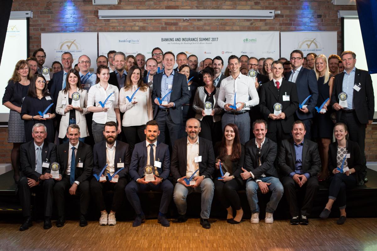 Preisträger der BankingCheck & eKomi Awards 2017